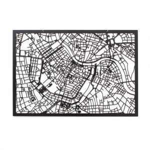 3D Stadtplan Wien schwarz